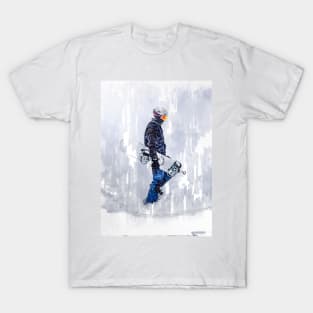 Snowboarder Abstract. For snowboard lovers. T-Shirt